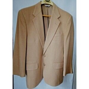VINTAGE Men's Sport Jacket Blazer Jacket 100% CAMEL HAIR Hamilton Collection